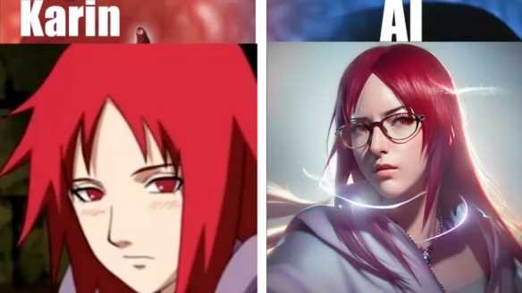 AI绘制《火影忍者》女角色真人化!雏田变身火辣御姐
