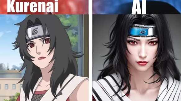 AI绘制《火影忍者》女角色真人化!雏田变身火辣御姐