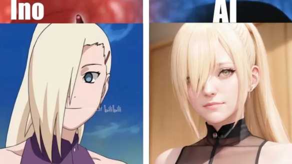 AI绘制《火影忍者》女角色真人化!雏田变身火辣御姐