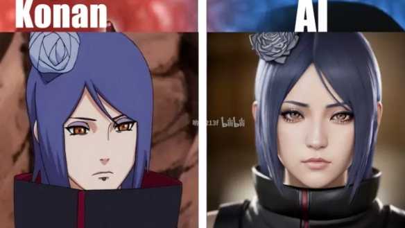 AI绘制《火影忍者》女角色真人化!雏田变身火辣御姐