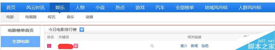 怎么利用百度风云榜搜索热词?